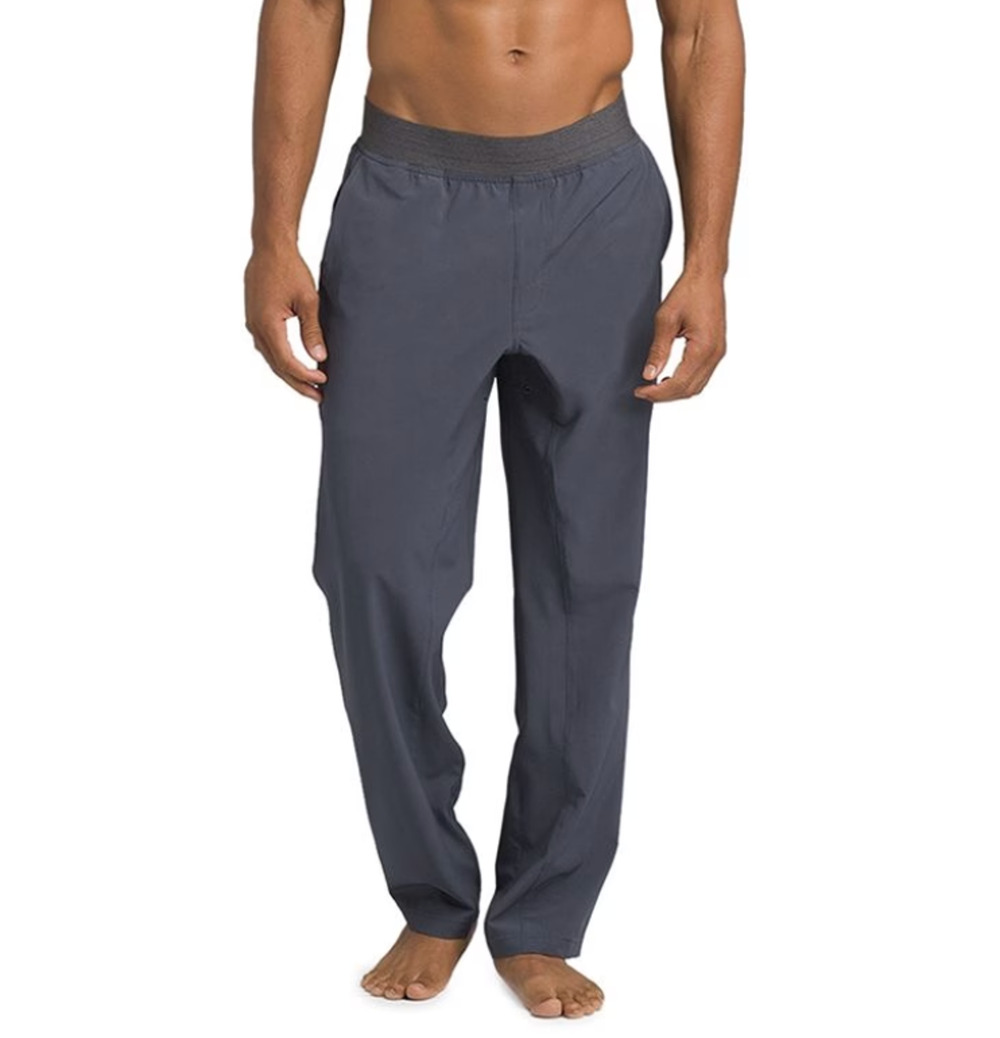 prAna Super Mojo Gray Stretch Hiking Pants Mens Size M Dri Fit Lightweight Yoga